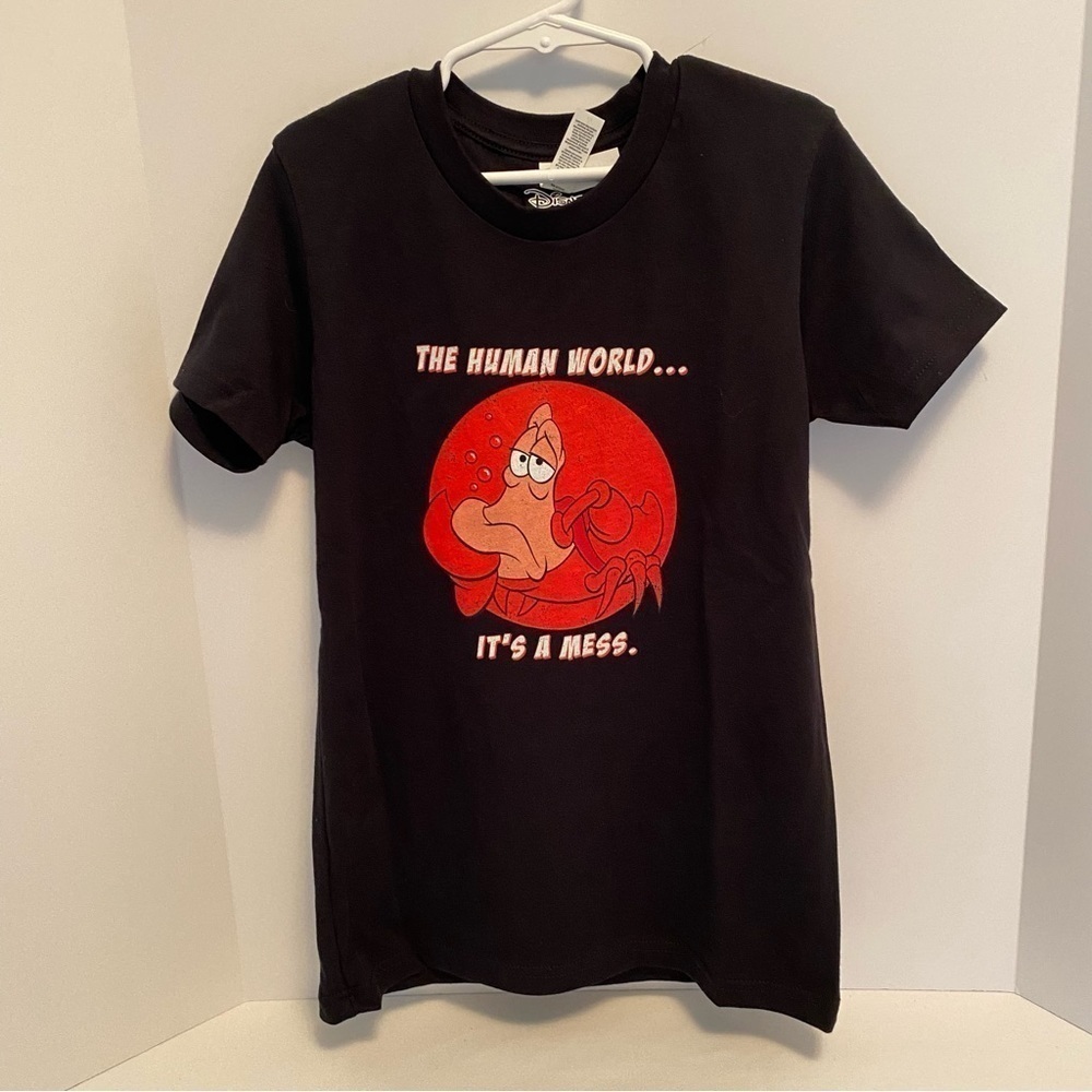 Disney The Little Mermaid Sebastian The Human World T-Shirt Size S (6-8) NWT